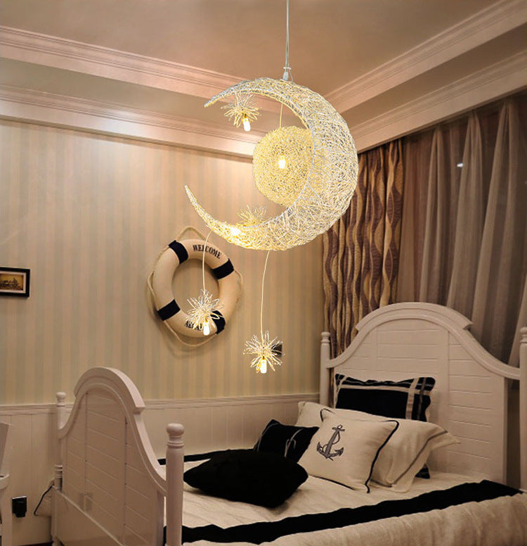 Aluminum Wire Chandelier