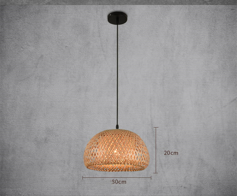 American Garden Bamboo Woven Chandelier Restaurant Southeast Asia Lamps