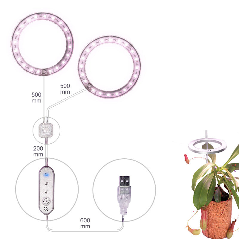 USB Angel Ring Grow Light