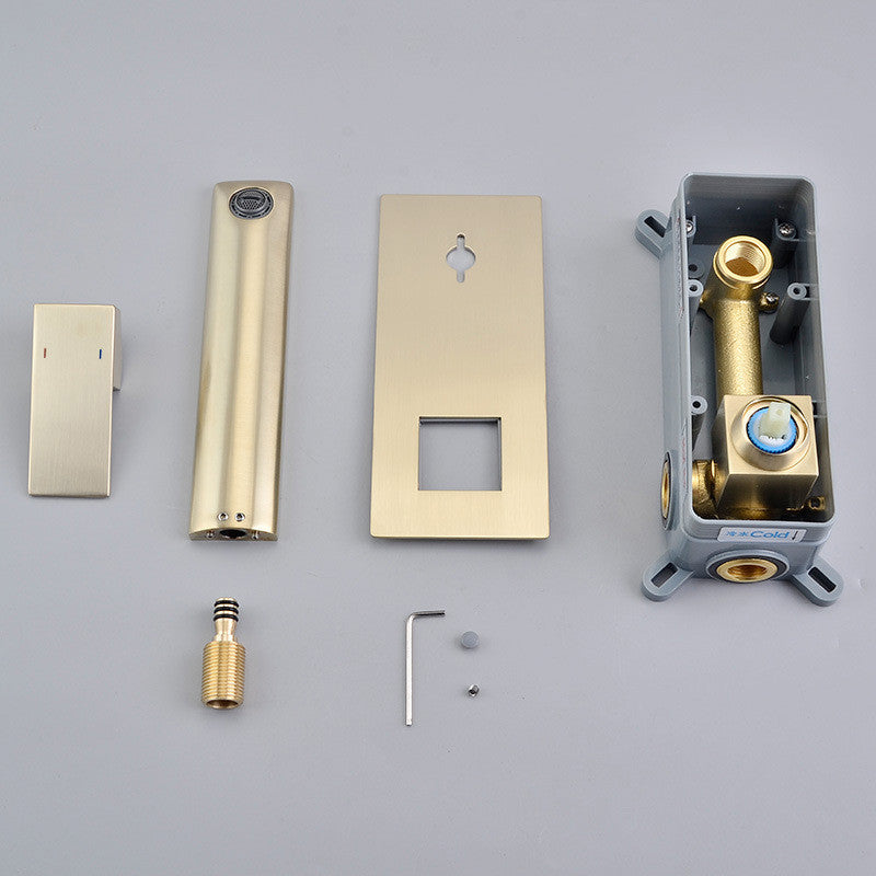 Copper In-Wall Basin Faucet