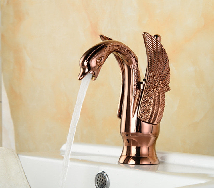 Grifo de Lavabo de Cobre Antiguo Grifo de Baño para Tocador Soporte de Mano
