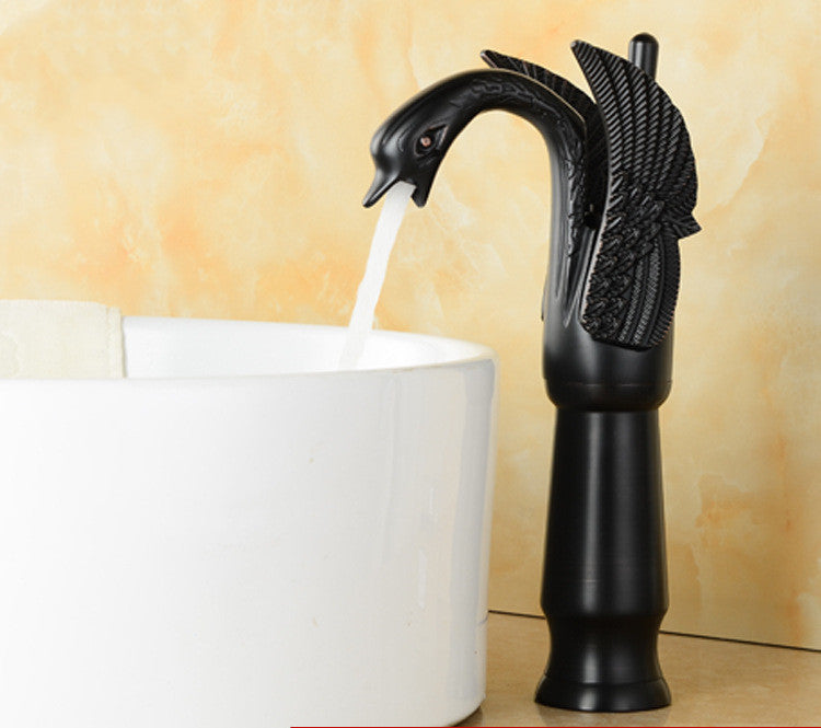 Grifo de Lavabo de Cobre Antiguo Grifo de Baño para Tocador Soporte de Mano