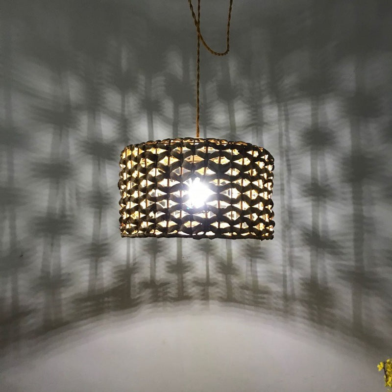 Rattan Retro Dining Chandelier