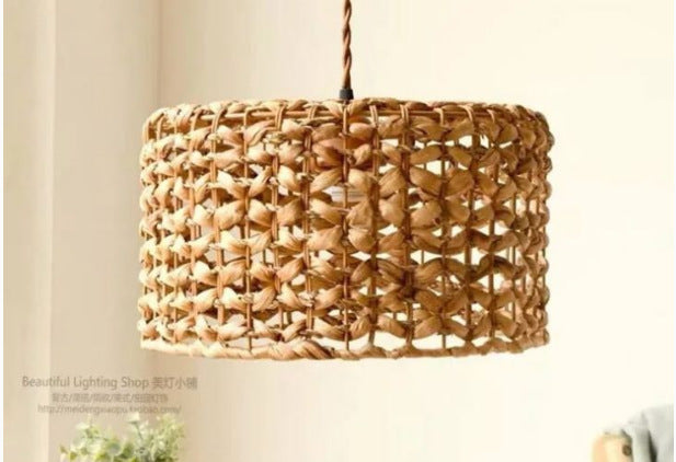 Rattan Retro Dining Chandelier