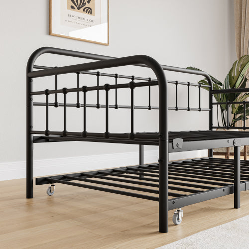 Black Metal Daybed Trundle