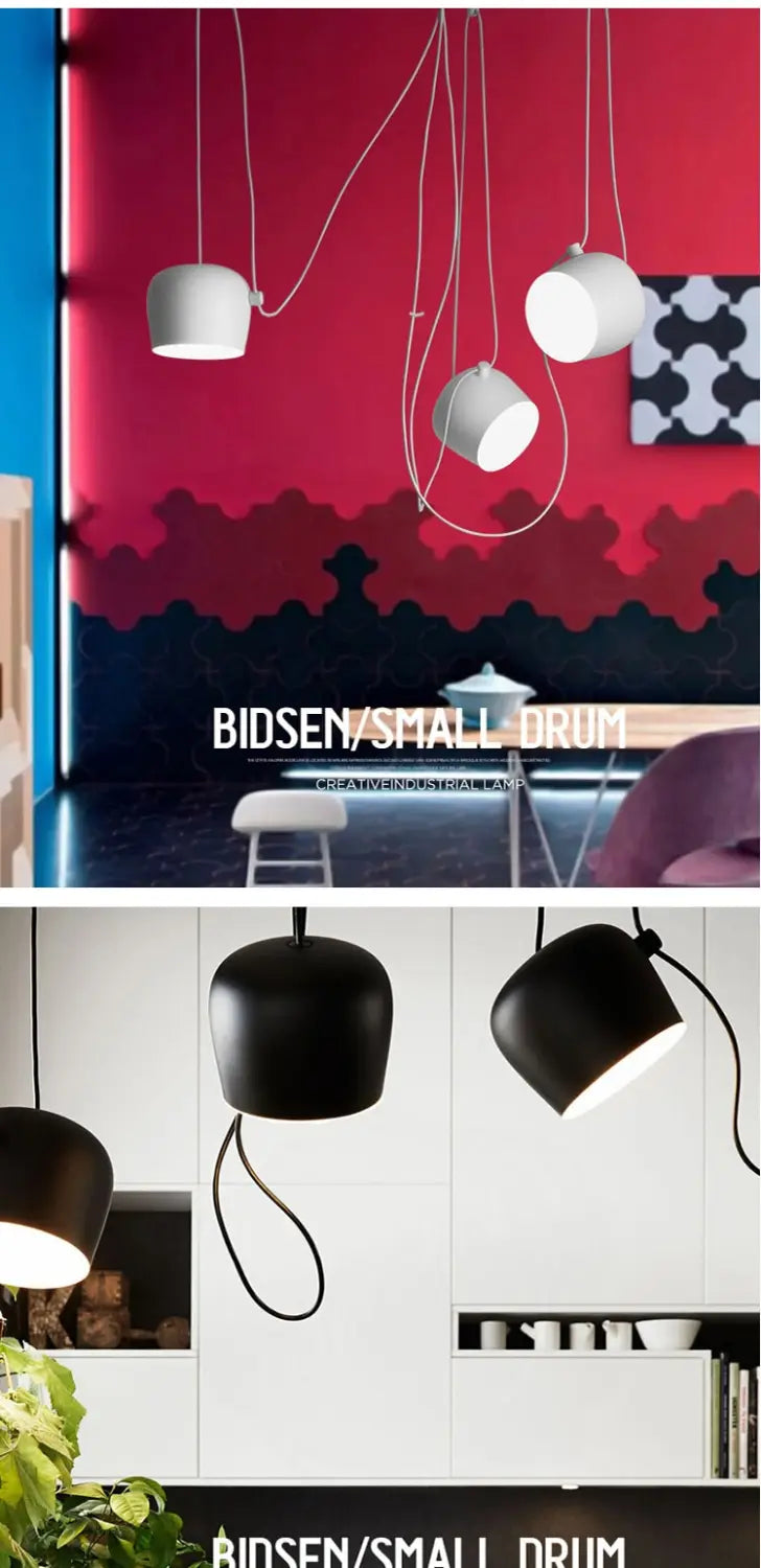 Modern simple aluminum snare chandelier