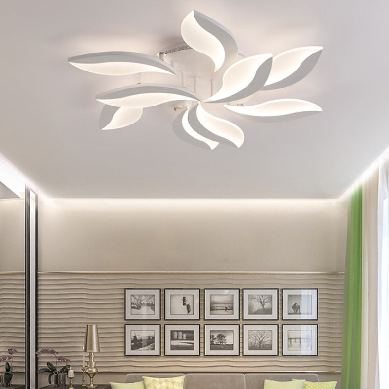 DecorBites™ DecorBites™ Contemporary Acrylic Flower Flush Mount Light: LED Ceiling Lighting Fixture with 3/5/9 Lights in Warm/White/Natural Light