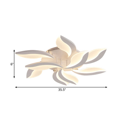 DecorBites™ DecorBites™ Contemporary Acrylic Flower Flush Mount Light: LED Ceiling Lighting Fixture with 3/5/9 Lights in Warm/White/Natural Light