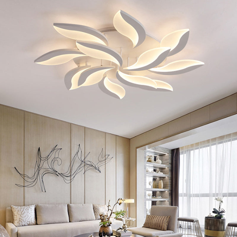 DecorBites™ DecorBites™ Contemporary Acrylic Flower Flush Mount Light: LED Ceiling Lighting Fixture with 3/5/9 Lights in Warm/White/Natural Light