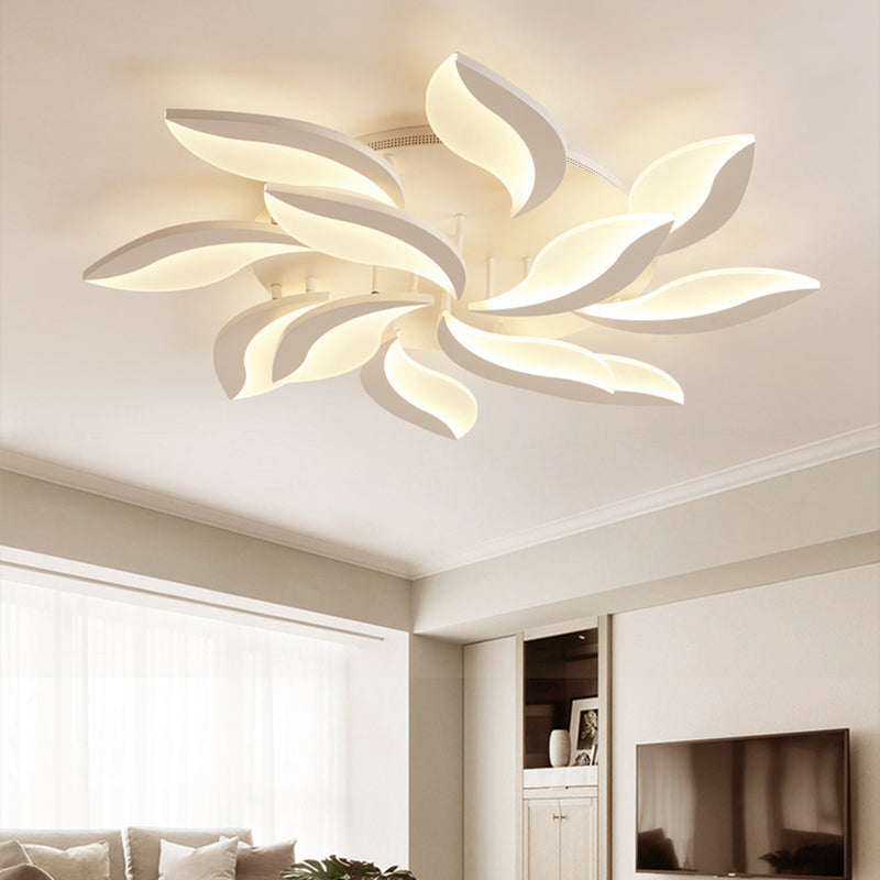 DecorBites™ DecorBites™ Contemporary Acrylic Flower Flush Mount Light: LED Ceiling Lighting Fixture with 3/5/9 Lights in Warm/White/Natural Light