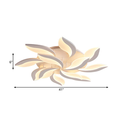 DecorBites™ DecorBites™ Contemporary Acrylic Flower Flush Mount Light: LED Ceiling Lighting Fixture with 3/5/9 Lights in Warm/White/Natural Light