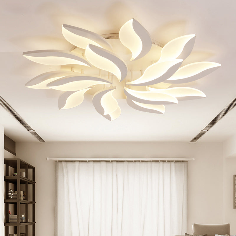 DecorBites™ DecorBites™ Contemporary Acrylic Flower Flush Mount Light: LED Ceiling Lighting Fixture with 3/5/9 Lights in Warm/White/Natural Light