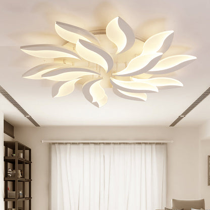DecorBites™ DecorBites™ Contemporary Acrylic Flower Flush Mount Light: LED Ceiling Lighting Fixture with 3/5/9 Lights in Warm/White/Natural Light