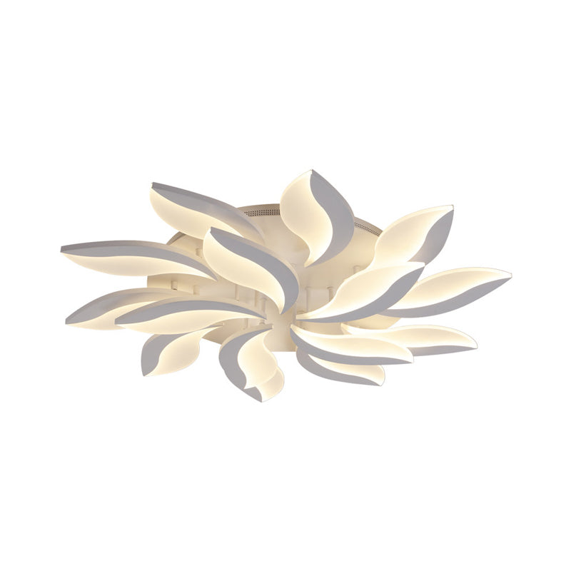 DecorBites™ DecorBites™ Contemporary Acrylic Flower Flush Mount Light: LED Ceiling Lighting Fixture with 3/5/9 Lights in Warm/White/Natural Light