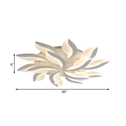 DecorBites™ DecorBites™ Contemporary Acrylic Flower Flush Mount Light: LED Ceiling Lighting Fixture with 3/5/9 Lights in Warm/White/Natural Light
