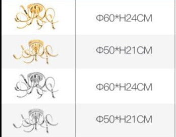 Modern iron crystal golden octopus-shaped chandelier with a circular base and dangling tentacles designed as a pendant light for bedroom use.