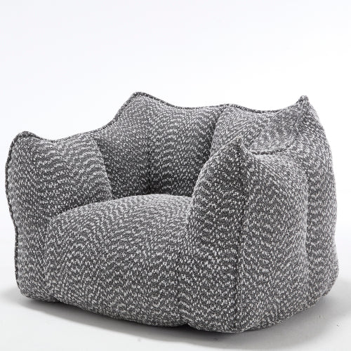 Sofá-Cama de Bolas de Felpa Comprimida - Relleno de Espuma de Alta Resiliencia, Silla de Salón de Boucle Ultra Suave para Una o Dos Personas, Asiento Acogedor para la Sala de Estar para Leer, Jugar y Relajarse, Ahorro de Espacio por Vacío
