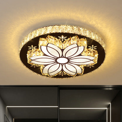 Lámpara de techo empotrada DecorBites™ Modern Cut Crystal Bloom LED - Acabado cromado