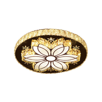 Lámpara de techo empotrada DecorBites™ Modern Cut Crystal Bloom LED - Acabado cromado