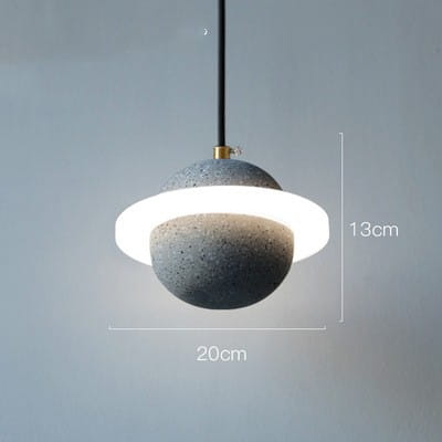 Planet Small Chandelier Red Single Head Bedroom Bedside Lamp