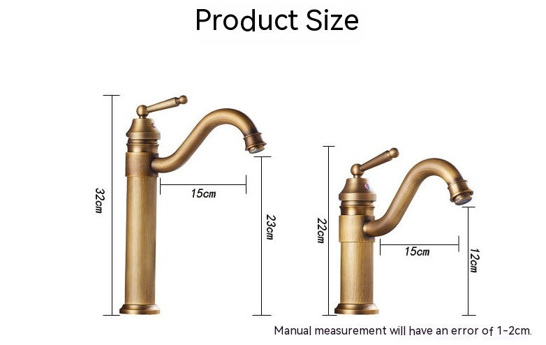 Antique Copper Basin Faucet