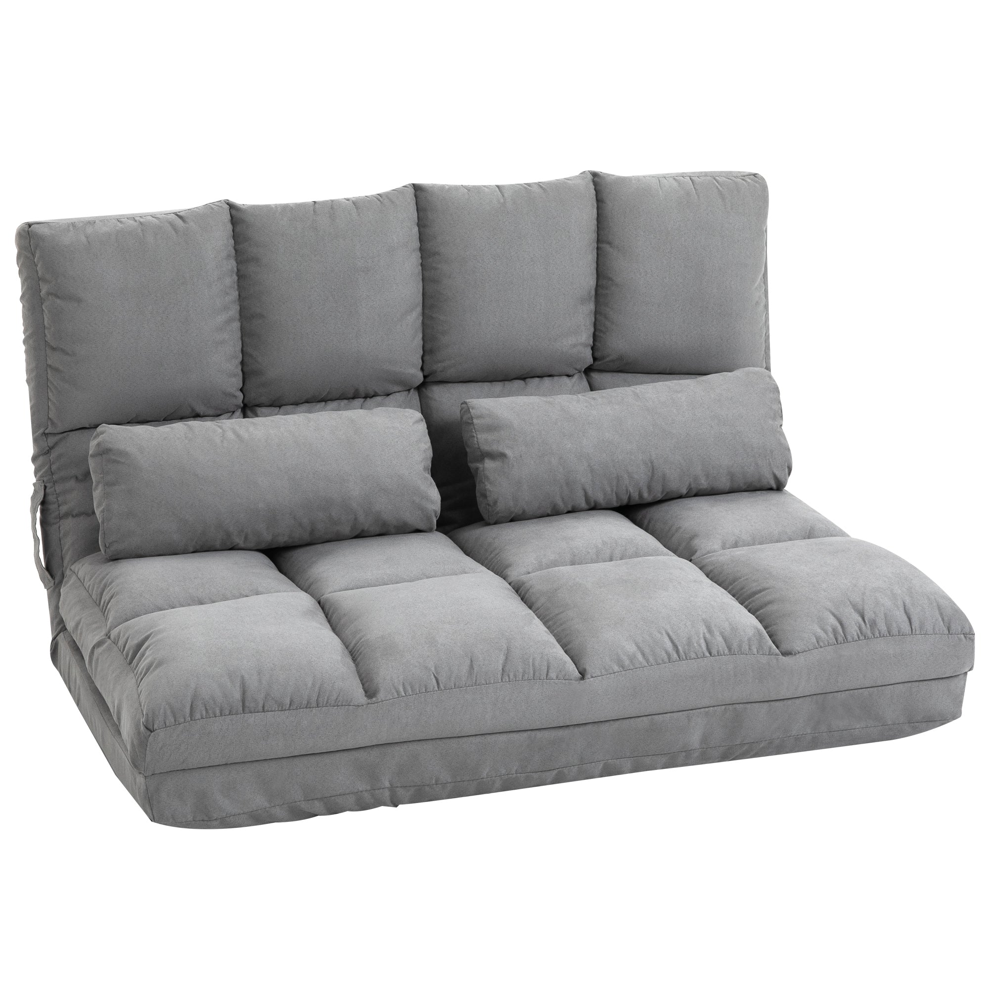 Gray Convertible Sofa Chair