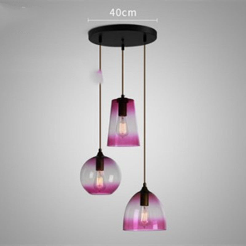 Glass Minimalist Bar Chandelier