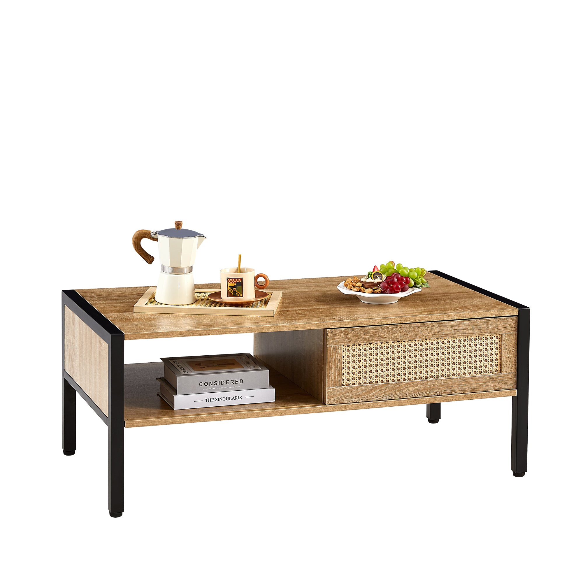 Metal Rattan Coffee Table