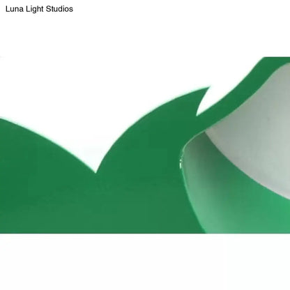 Lámpara de techo LED empotrada DecorBites™ de 18"/23.5" de diámetro con forma de árbol - Rosa/Amarillo/Verde - Lámpara de techo moderna de acrílico - Luz cálida/blanca/Tercera velocidad - Ideal para jardín de infancia