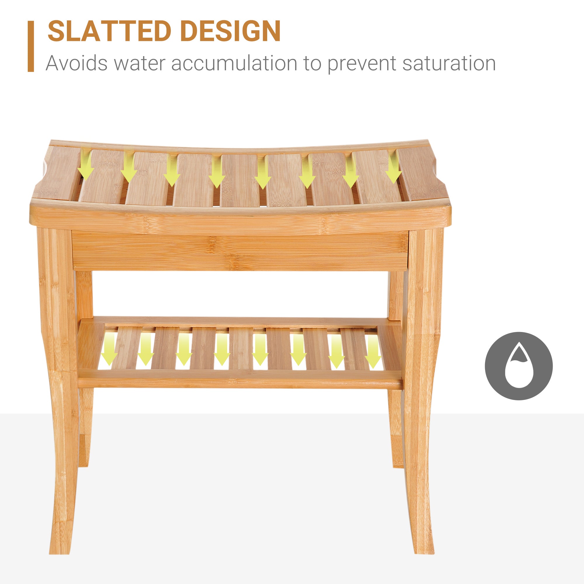 Bamboo Spa Shower Bench