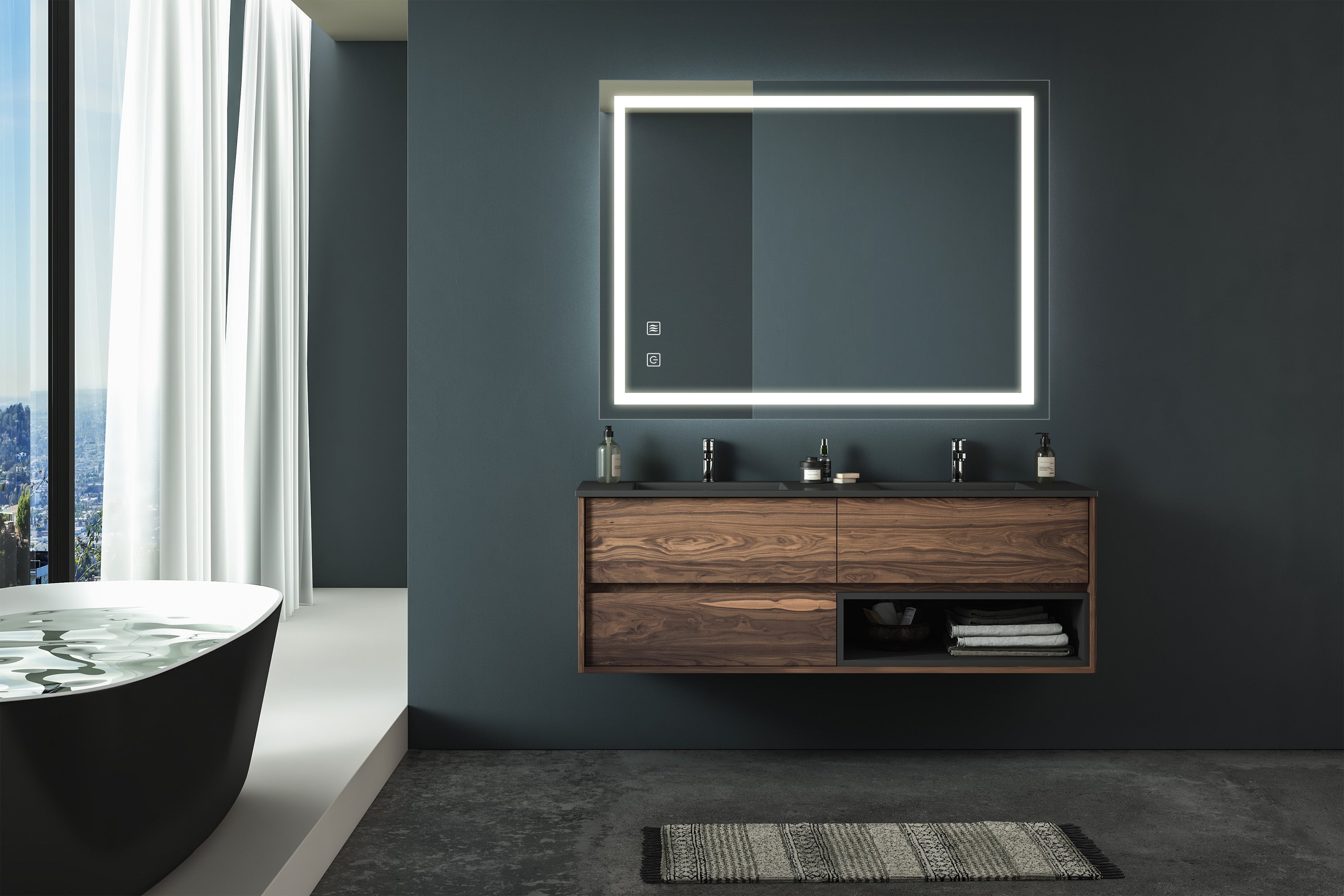 Dimmable LED Vanity Mirror