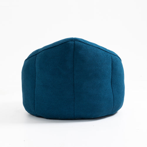 Gray Foam Bean Bag Blue Reading Lounge Style