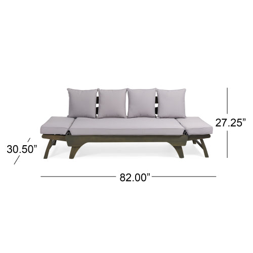 Grey Fabric Sofa Bed