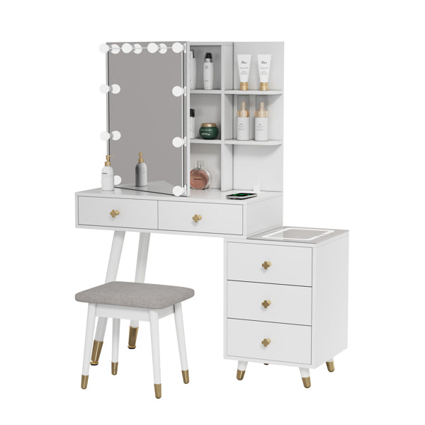 White Nordic Vanity Table