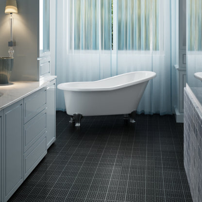 Waterproof Outdoor All-weather Anti Slip Bathroom Black Interlocking Deck