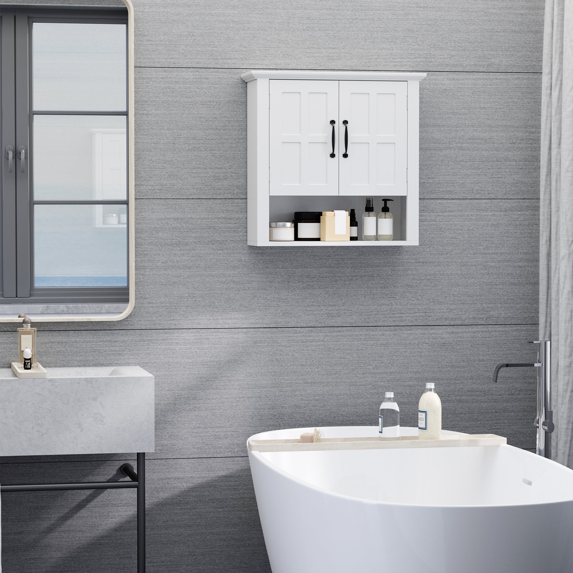 White Farmhouse Medicine Cabinet
