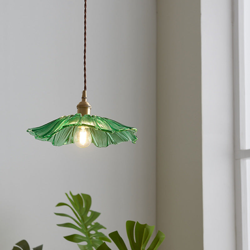 Brass Glass Chandelier For Cafes And Restaurants