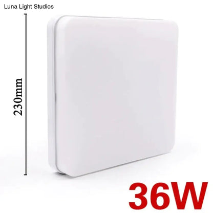 Lámpara LED cuadrada DecorBites™ de 18 W, 24 W, 36 W y 48 W para montaje en superficie.