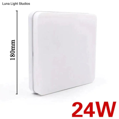 Lámpara LED cuadrada DecorBites™ de 18 W, 24 W, 36 W y 48 W para montaje en superficie.