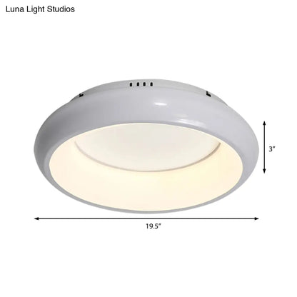 Lámpara LED empotrable DecorBites™ con forma de rosquilla de macaron de 19,5"/25,5" de ancho en negro/verde/dorado/blanco