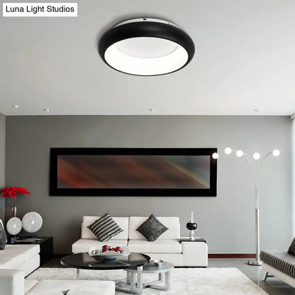 Lámpara LED empotrable DecorBites™ con forma de rosquilla de macaron de 19,5"/25,5" de ancho en negro/verde/dorado/blanco