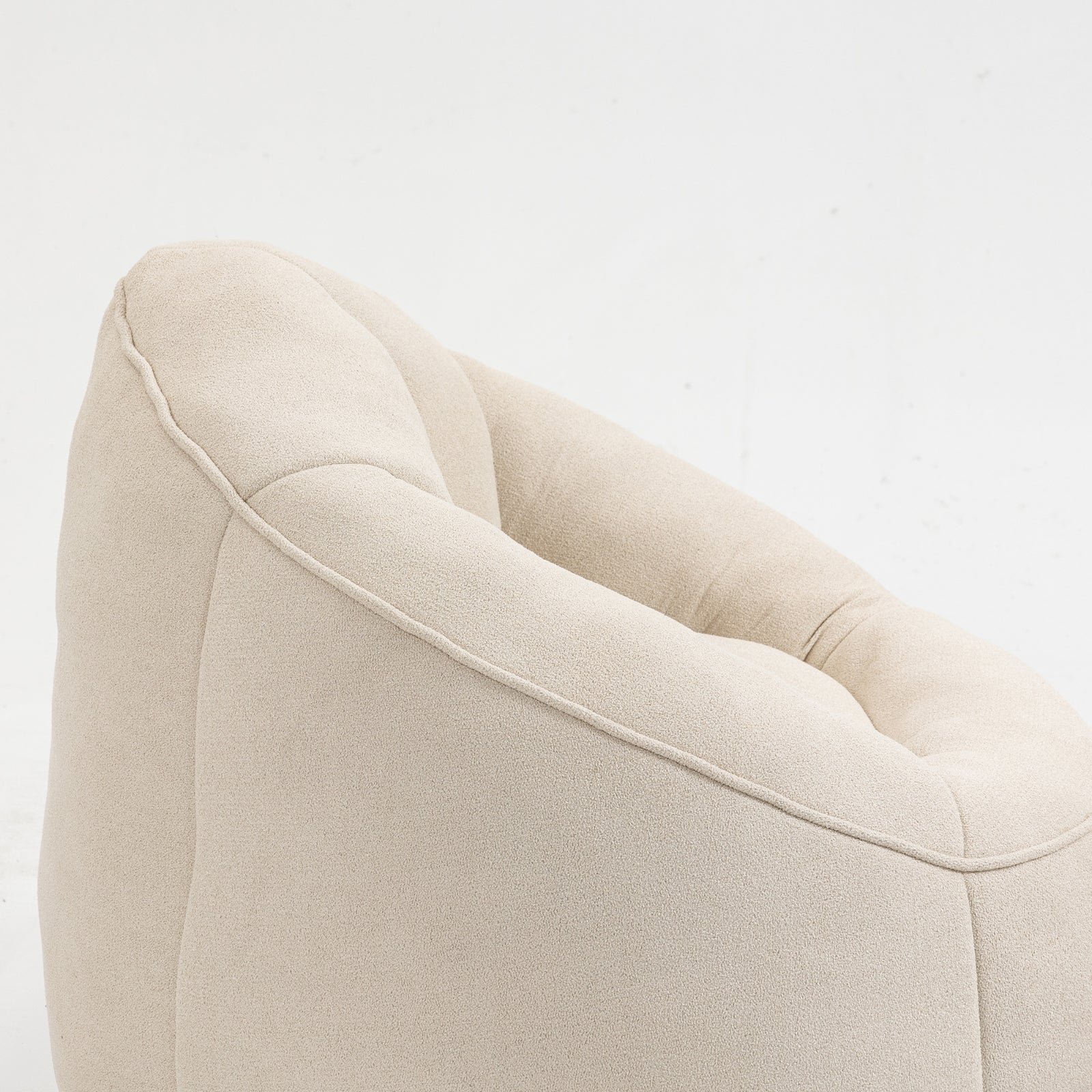 Gray Foam Bean Bag Beige High-Pressure Foam