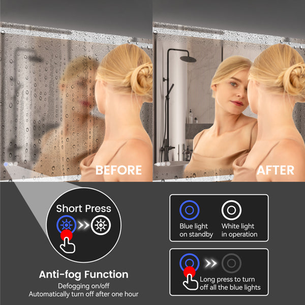 24-Inch LED Bathroom Mirror
