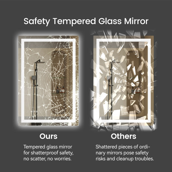 24-Inch LED Bathroom Mirror