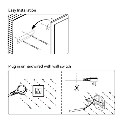 24 Inch X 36 Inch LED Bathroom Mirror