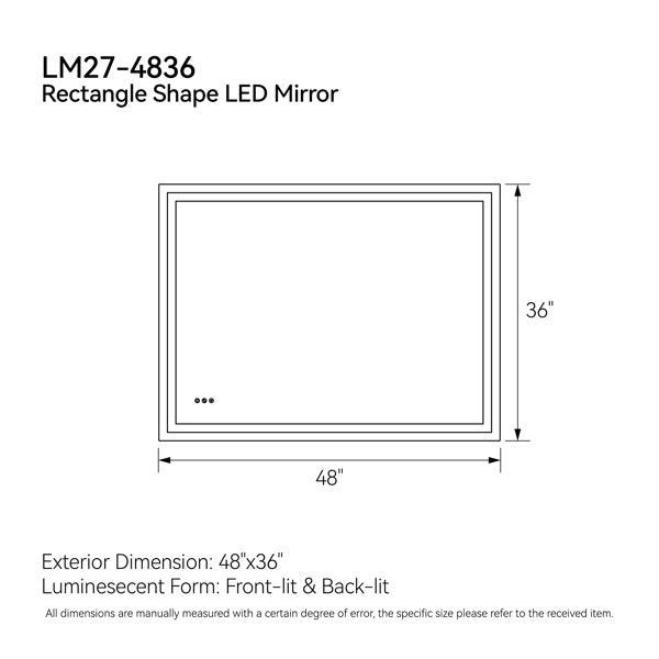 LED Sleek Wall Mirror