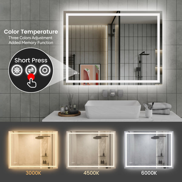 LED Sleek Wall Mirror