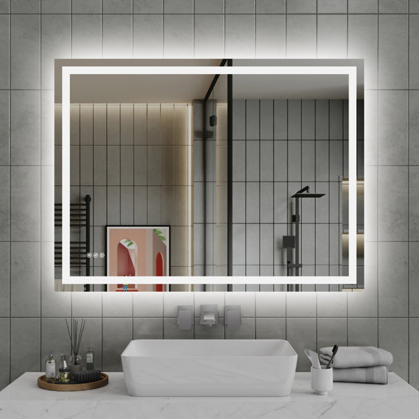 48 Inch X 36 Inch LED Bathroom Mirror