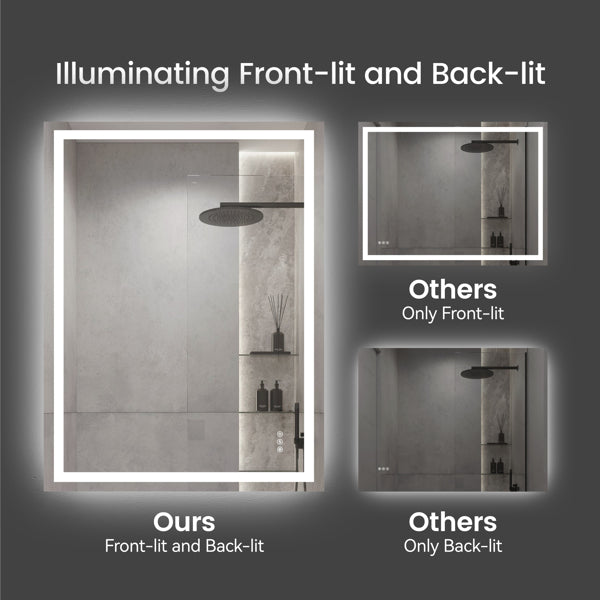 LED Sleek Wall Mirror