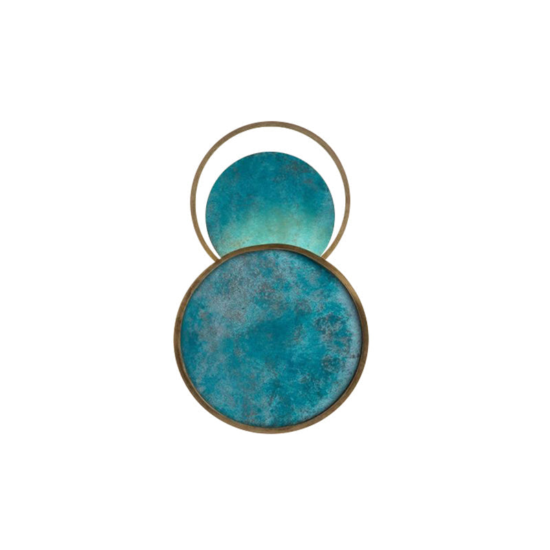 DecorBites™ Gold Metal Wall Lamp with Postmodern Design and 1 Light for Living Rooms